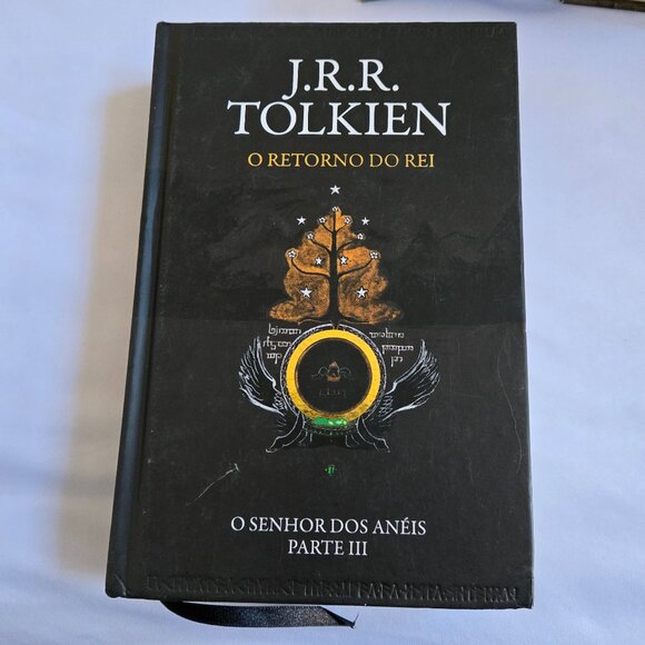 JRR Token Lord Of The Rings Trilogy Hardback Books in Portuguese - Picture 3 of 9
